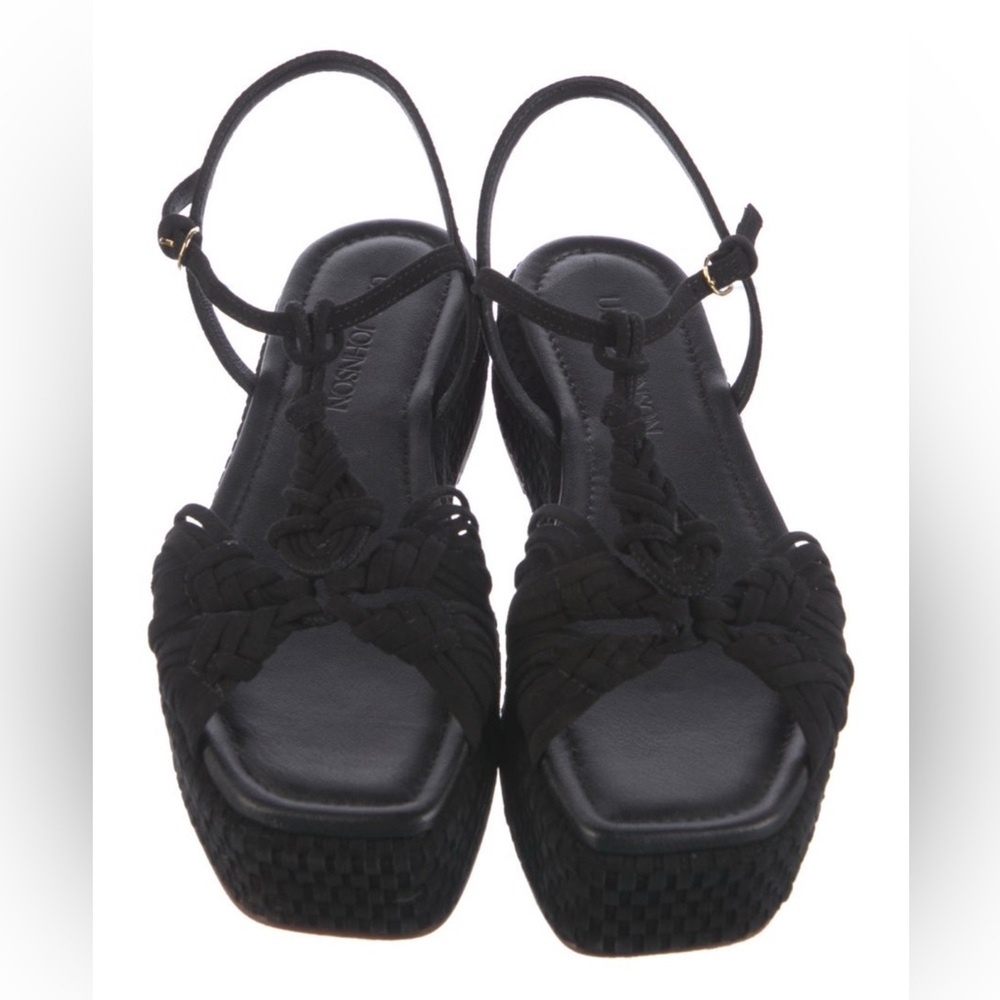 Ulla Johnson Suede T-Strap Sandals